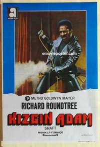 a255 SHAFT Turkish movie poster '71 Richard Roundtree classic!
