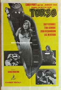 a261 TORSO Turkish movie poster '73 bizarre psychosexual minds!