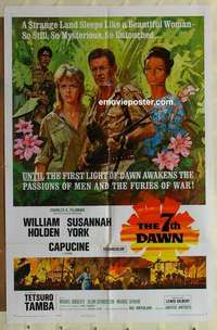 b027 7th DAWN one-sheet movie poster '64 William Holden, Susannah York