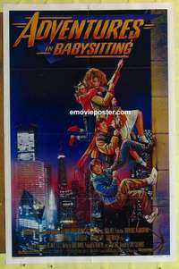 b042 ADVENTURES IN BABYSITTING one-sheet movie poster '87 Elizabeth Shue