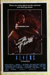 b069 ALIENS int'l one-sheet movie poster '86 James Cameron, Sigourney Weaver