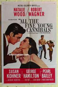 b074 ALL THE FINE YOUNG CANNIBALS one-sheet movie poster '60 Natalie Wood