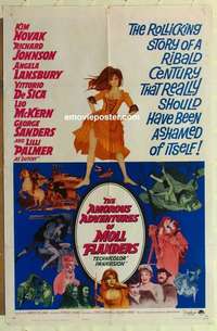 b088 AMOROUS ADVENTURES OF MOLL FLANDERS one-sheet movie poster '65