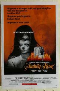 b125 AUDREY ROSE one-sheet movie poster '77 Marsha Mason, Anthony Hopkins