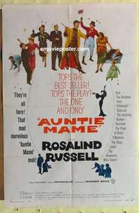 b126 AUNTIE MAME one-sheet movie poster '58 classic Rosalind Russell!