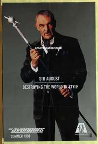 b128 AVENGERS DS teaser one-sheet movie poster '98 Sean Connery