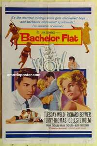 b133 BACHELOR FLAT one-sheet movie poster '62 Tuesday Weld, Richard Beymer