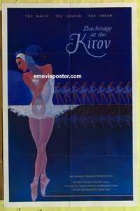 b138 BACKSTAGE AT THE KIROV one-sheet movie poster '84 ballet dancing!