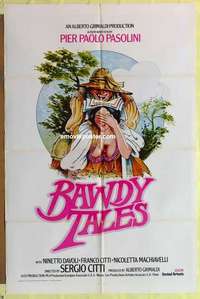 b173 BAWDY TALES int'l one-sheet movie poster '74 Pier Paolo Pasolini sex!