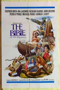 b208 BIBLE #1 one-sheet movie poster '67 John Huston, Stephen Boyd