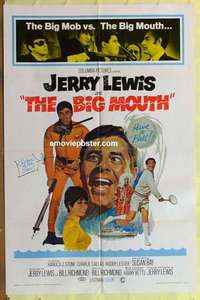 b220 BIG MOUTH one-sheet movie poster '67 Jerry Lewis spy spoof!