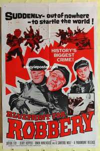b253 BLUEPRINT FOR ROBBERY one-sheet movie poster '61 Vincent, Conley
