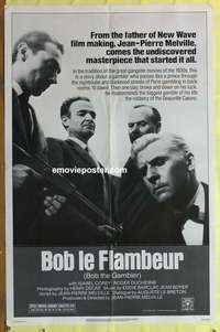 b257 BOB LE FLAMBEUR one-sheet movie poster R82 Jean-Pierre Melville