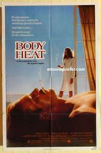 b259 BODY HEAT one-sheet movie poster '81 William Hurt, Kathleen Turner