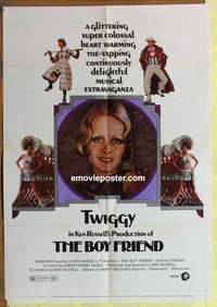 b276 BOY FRIEND one-sheet movie poster '71 Twiggy, Tommy Tune