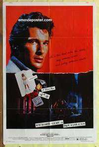 b289 BREATHLESS one-sheet movie poster '83 Richard Gere, Kaprisky