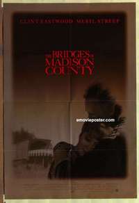 b295 BRIDGES OF MADISON COUNTY one-sheet movie poster '95 Eastwood, Streep