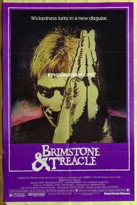 b297 BRIMSTONE & TREACLE one-sheet movie poster '82 Sting, Denholm Elliott