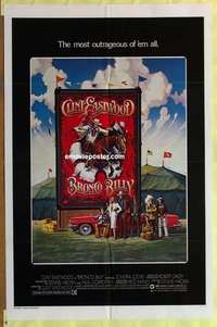 b299 BRONCO BILLY one-sheet movie poster '80 Clint Eastwood, Sondra Locke