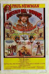b306 BUFFALO BILL & THE INDIANS one-sheet movie poster '76 Paul Newman