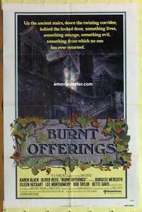 b313 BURNT OFFERINGS style A one-sheet movie poster '76 Oliver Reed, Bette Davis