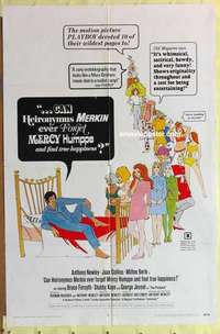 b330 CAN HEIRONYMUS MERKIN EVER FORGET one-sheet movie poster '69 Newley