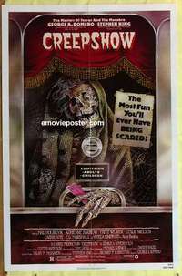 b452 CREEPSHOW one-sheet movie poster '82 George Romero, Stephen King