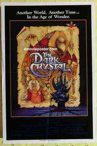 b478 DARK CRYSTAL one-sheet movie poster '82 Henson, Frank Oz, Amsel art!