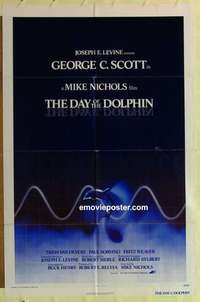 b490 DAY OF THE DOLPHIN int'l one-sheet movie poster '73 rare style!