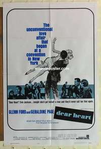 b505 DEAR HEART one-sheet movie poster '65 Glenn Ford, Geraldine Page