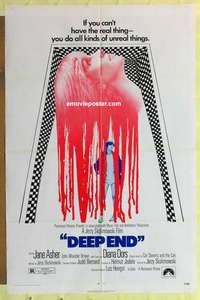 b511 DEEP END one-sheet movie poster '71 Jerzy Skolimowski