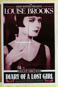b536 DIARY OF A LOST GIRL one-sheet movie poster R82 Louise Brooks
