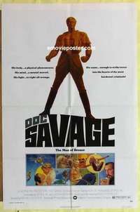 b546 DOC SAVAGE one-sheet movie poster '75 The Man of Bronze, George Pal
