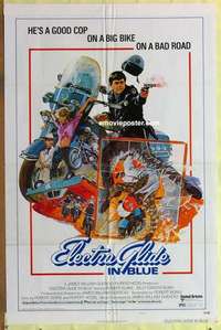 b593 ELECTRA GLIDE IN BLUE style B one-sheet movie poster '73 Robert Blake