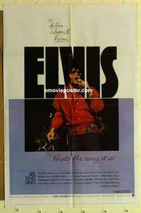 b594 ELVIS THAT'S THE WAY IT IS one-sheet movie poster '70 Presley bio!