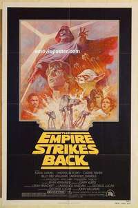 b601 EMPIRE STRIKES BACK 1sh movie poster R81 George Lucas classic!