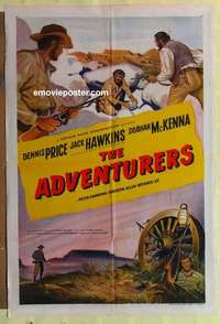 b802 GREAT ADVENTURE English one-sheet movie poster '51 Jack Hawkins