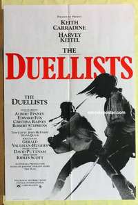 b580 DUELLISTS English one-sheet movie poster '77 Ridley Scott, Carradine