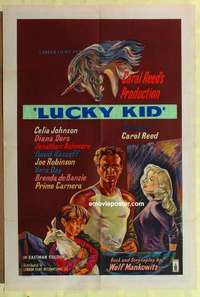 c022 KID FOR TWO FARTHINGS English one-sheet movie poster '56 Diana Dors