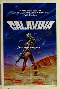 b738 GALAXINA style A one-sheet movie poster '80 super sexy Dorothy Stratten!