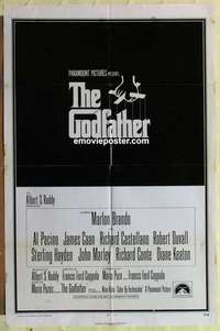 b771 GODFATHER int'l one-sheet movie poster '72 Francis Ford Coppola classic!