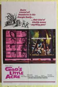 b774 GOD'S LITTLE ACRE one-sheet movie poster R67 Robert Ryan, Aldo Ray