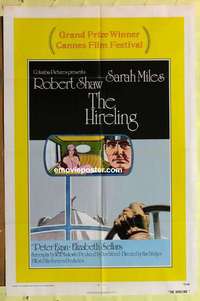 b876 HIRELING int'l one-sheet movie poster '73 Robert Shaw, Sarah Miles