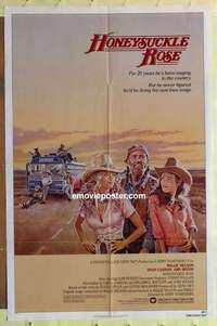 b886 HONEYSUCKLE ROSE one-sheet movie poster '80 Willie Nelson, Cannon