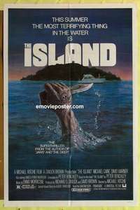 b970 ISLAND one-sheet movie poster '80 Peter Benchley, Michael Caine