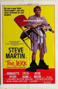 b995 JERK style B one-sheet movie poster '79 Steve Martin, Bernadette Peters