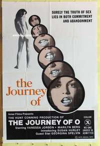 c006 JOURNEY OF O one-sheet movie poster '75 super sexy Susan Hurley!