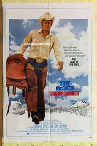 c013 JUNIOR BONNER one-sheet movie poster '72 Steve McQueen, Ida Lupino