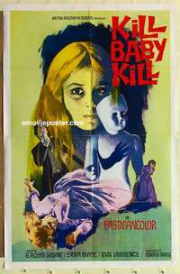 c024 KILL BABY KILL one-sheet movie poster R69 Mario Bava, Italian!