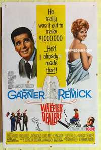 d078 WHEELER DEALERS one-sheet movie poster '63 James Garner, Lee Remick